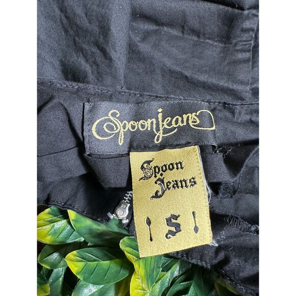 y2k Spoon Jeans Blue Zip Up Corset Crop Top Size Small - Picture 3 of 5